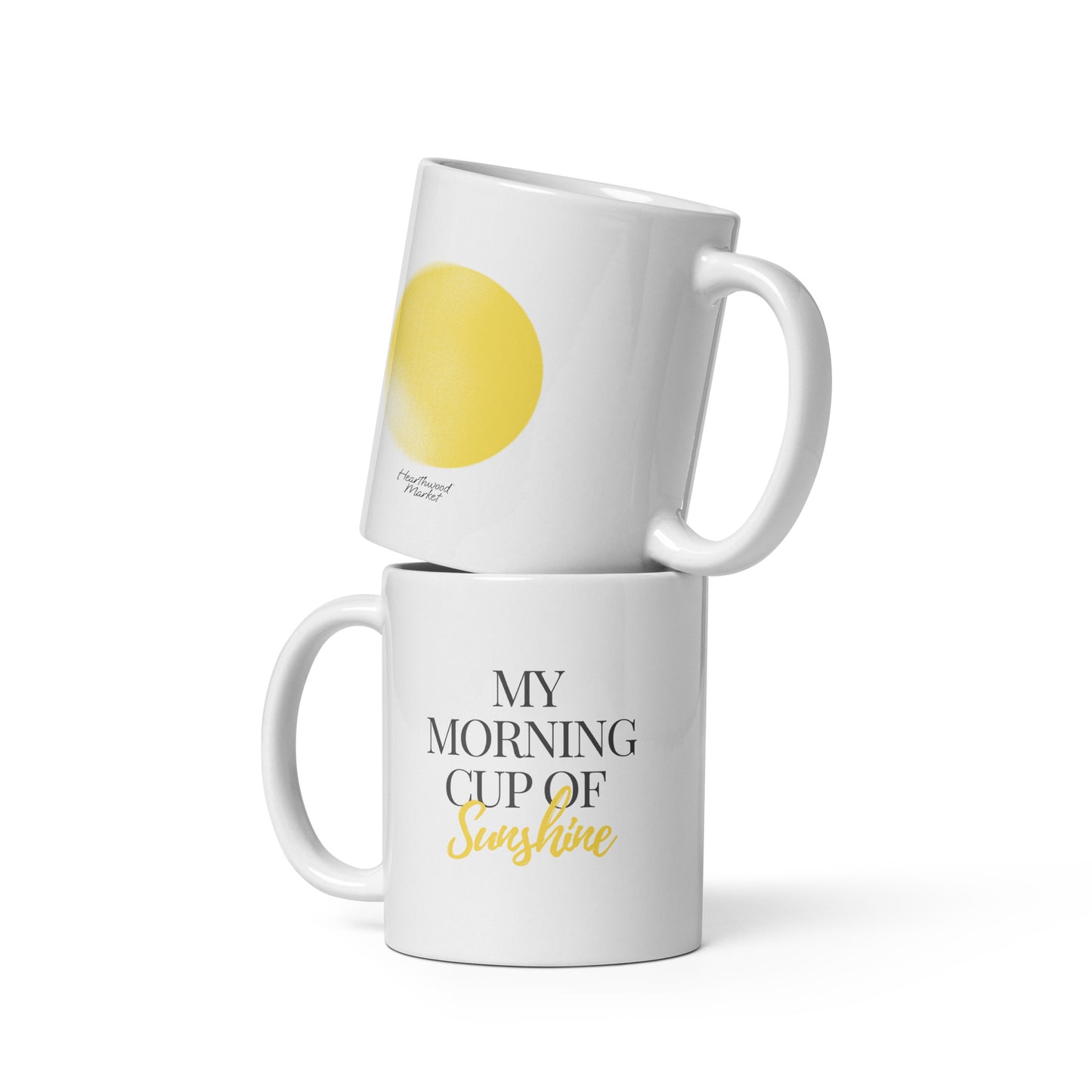 11 oz Custom handmade My Morning Mug - organic coffee mug USA Hearthwood Market